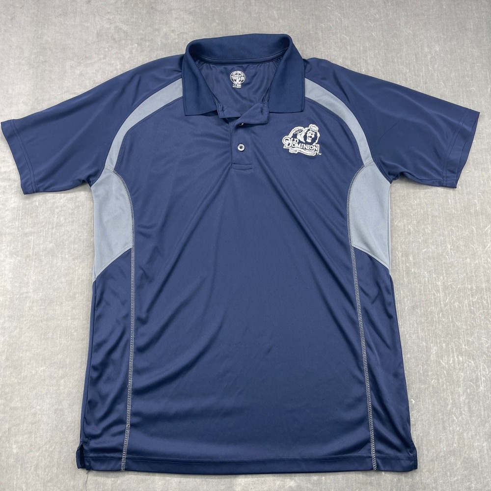 Old Dominion Monarchs Rivalry Threads Mens Large Navy Blue ODU Performance Polo